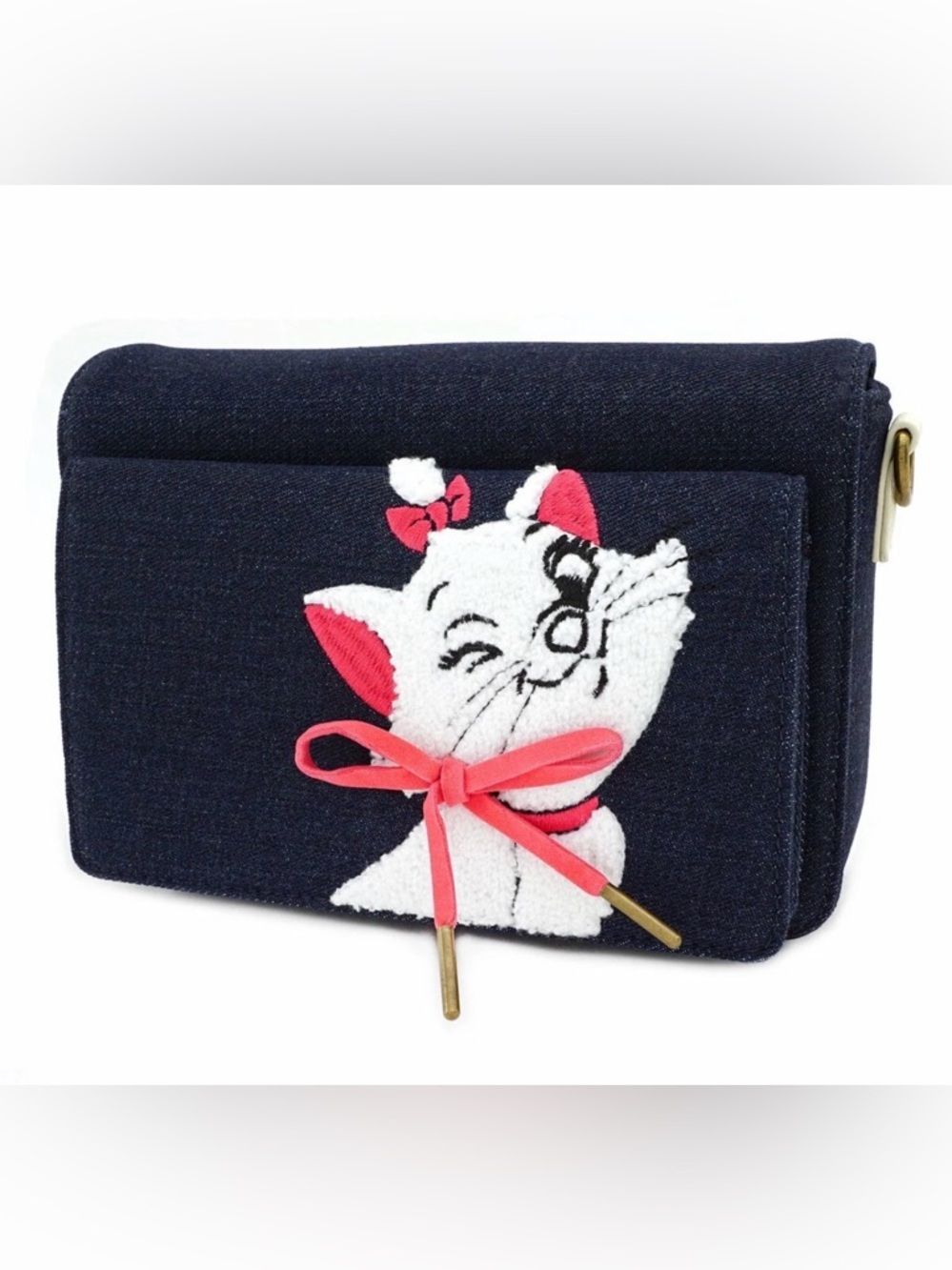 NWT Loungefly Disney Aristocats Marie denim crossbody bag